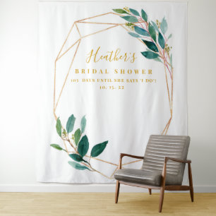 Tenture Fond de toile de mariage eucalyptus, Accessoire de