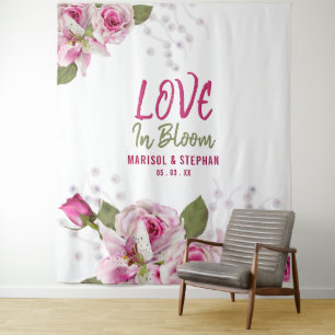 Tenture Fond Mariage rose