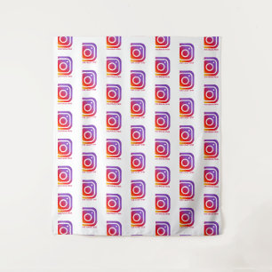 Tenture fond personnalisé pour logo d'entreprise instagram
