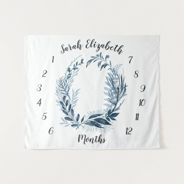 Tenture Fond photo Wild Azure Monthly Baby (Devant (Horizontal))