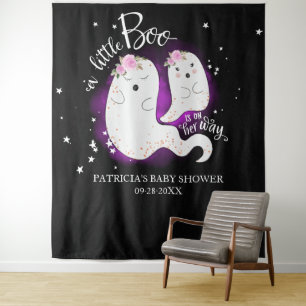 Tenture Fond pour Baby Shower d'une Petite Fille Halloween