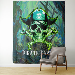 Tenture Fond pour fête d'anniversaire de pirate