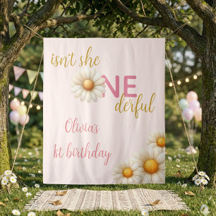 Tenture Fond pour le 1er Anniversaire de Daisy N'est-elle