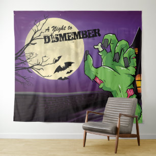 Tenture Fond pour photo de fête d'Halloween de zombie effr