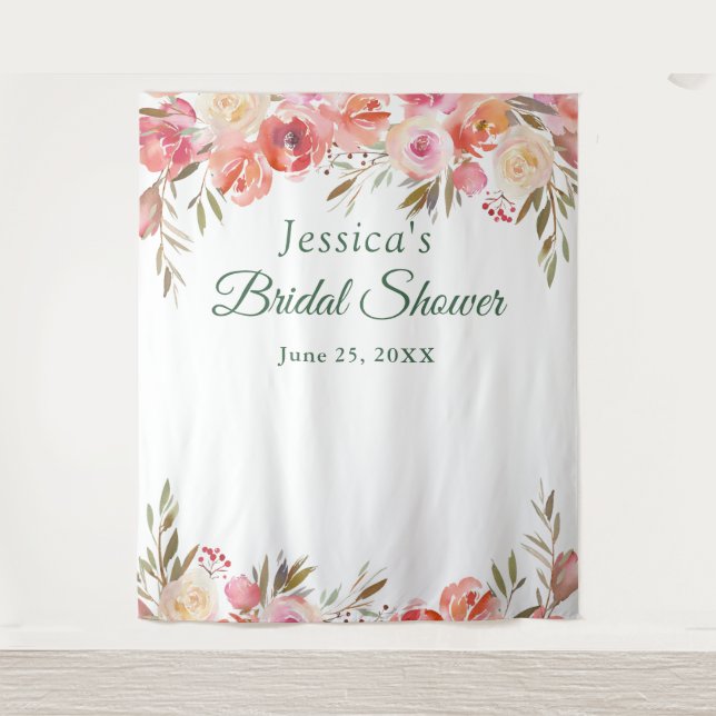 Tenture Fond pour photobooth de mariage Sweet Blush (Devant)