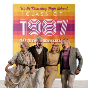 Tenture Fond pour photomaton de retrouvailles de l'école d