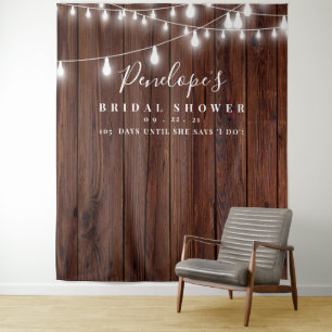 Tenture Fond rustique pour Baby Shower, Accessoire de phot