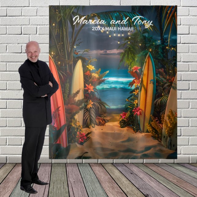 Tenture Fond suspendu de planches de surf et de plage  (Créateur téléchargé)