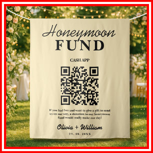 Tenture Fonds de lune de miel Mariage QR Beige Jaune Fond