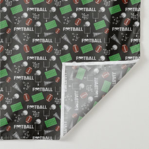 Tenture Football amusant sur le noir