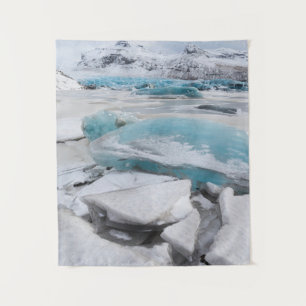 Tenture Formations glaciaires de glace en hiver