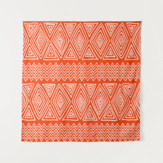 Tenture Formes folkloriques, géométrique ethnique sans cou