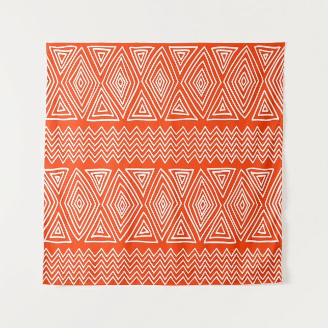 Tenture Formes folkloriques, géométrique ethnique sans cou (Devant)