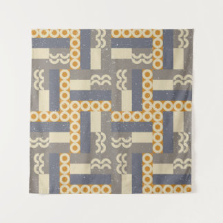 Tenture Formes géométriques rétro, motif moderne