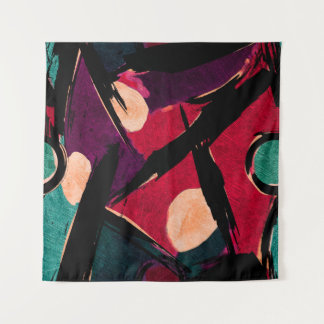 Tenture Fragment de peinture moderne acrylique abstraite.