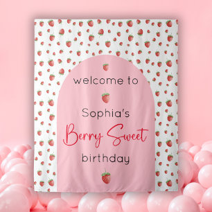 Tenture Fraise Birthday Berry Sweet