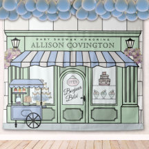 Français, Baby shower garçon Photobooooth fond d'é