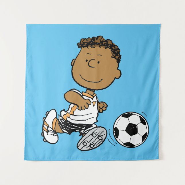 Tenture Franklin Jouer Au Football (Devant)
