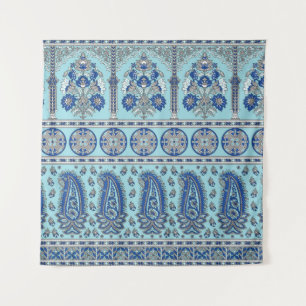 Tenture Frontière asiatique de Paisley : Design traditionn