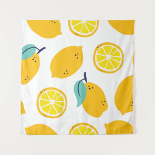 Tenture Fruits citrons sans couture motif