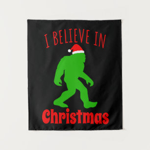 Tenture Funny Bigfoot Je Crois En Noël