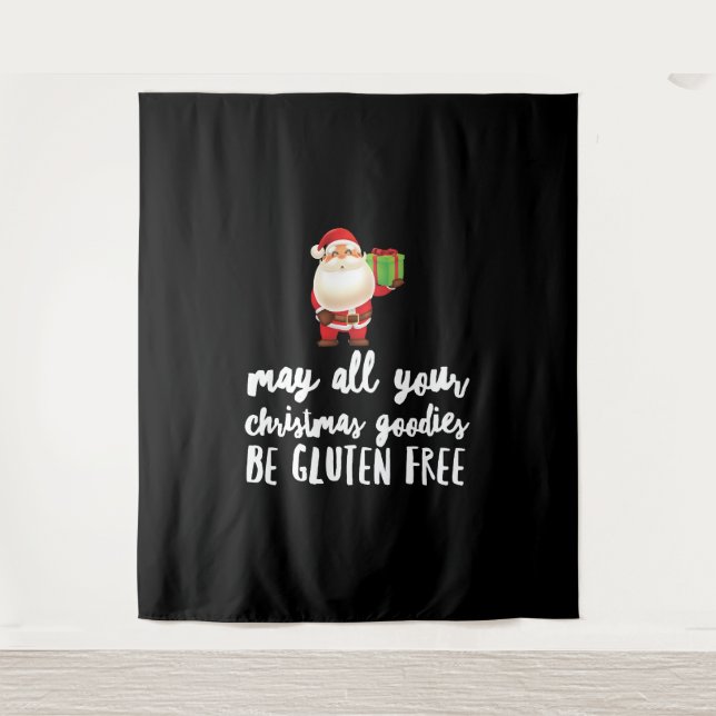 Tenture Funny Christma Gluten Free (Devant)