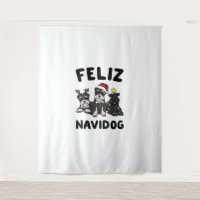 Funny Feliz Navidog amoureux des chiens de la mini