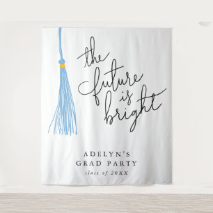 Tenture Futur est lumineux bleu clair Tassel moderne