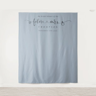 Tenture Futur Mme Fête des mariées Dusty Blue Photo Contex