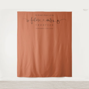 Tenture Futur Mme Fête des mariées Terracotta Photo Contex