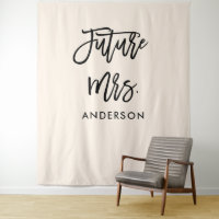 Future Mrs Bridal Shower Backdrop Photo Booth 