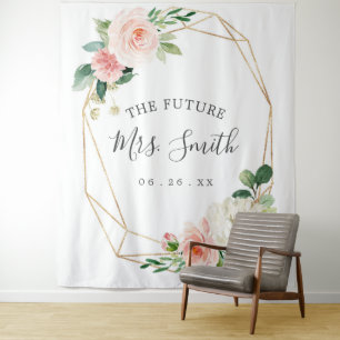 Tenture Future Mrs Bridal Shower Toile de fond Photobooth