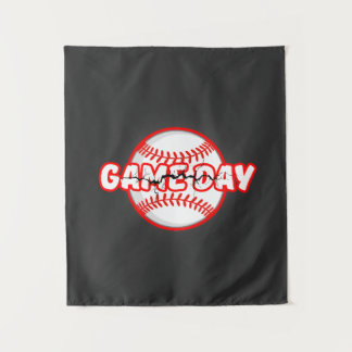 Tenture Game Day Cracked Baseball Sports Graphic