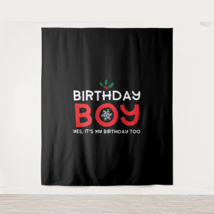 Tenture Garçon d'anniversaire - Anniversaire à Noël