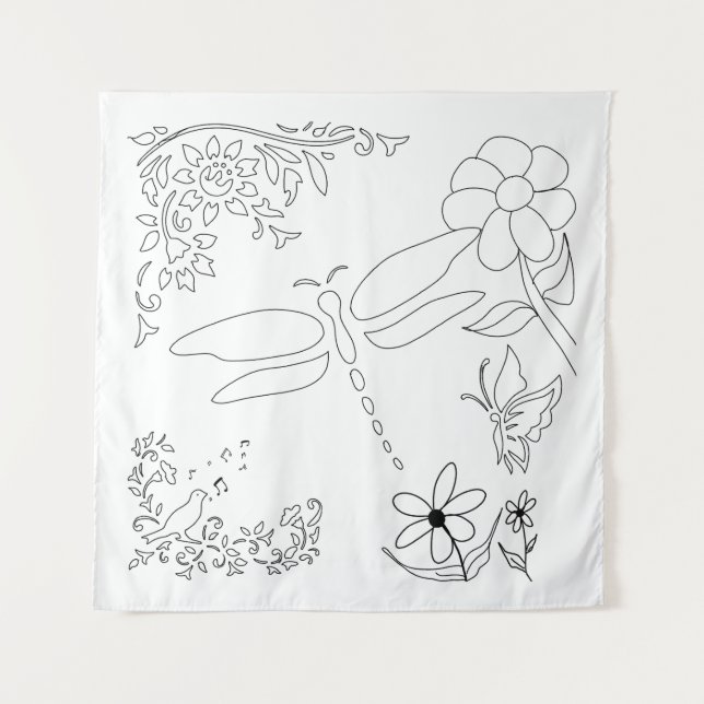 Tenture Garden Life do-it-yourself peindre (Devant)