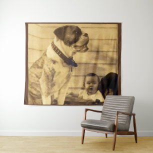 Tenture Gardes pitbull des années 1920