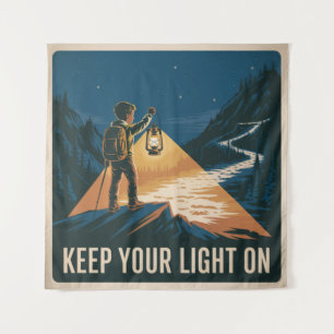 Tenture Gardez Votre Lumière Allumée
