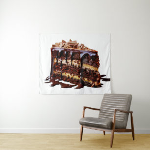 Tenture Gâteau au chocolat multi-couches indulgent de Slip