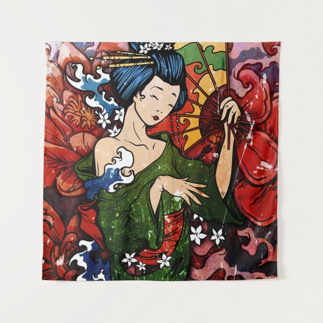 Tenture Geisha (Devant)