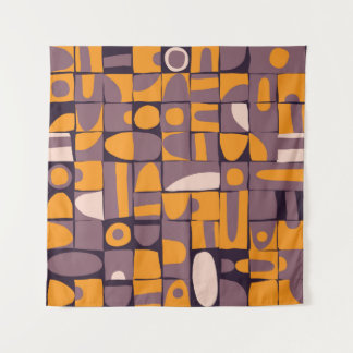 Tenture Géométrique à faible pente : Motif de formes Vinta