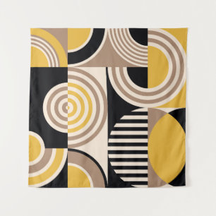 Tenture Géométrique moderne, motif vintage abstrait