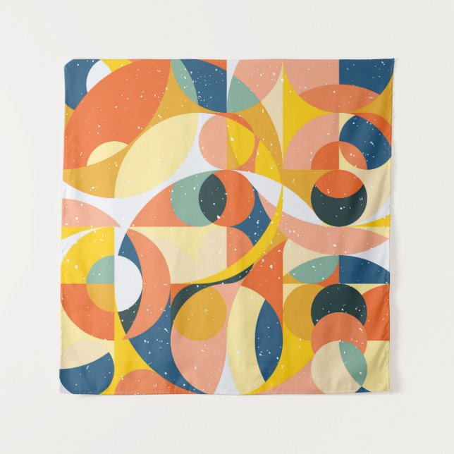 Tenture Geometry minimalistic artwork pattern with simple  (Devant)