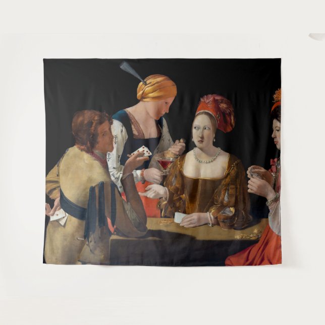 Tenture Georges de la Tour - Cheat avec l'As des Diamants (Devant (Horizontal))