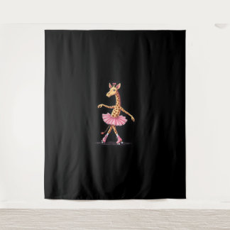 Tenture Giraffe Sur Patins À Roulettes En Débardeur Tutu R