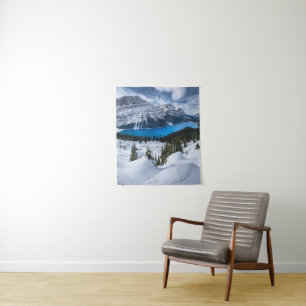 Tenture Glace et neige Lac Peyto, Rocheuses canadiennes