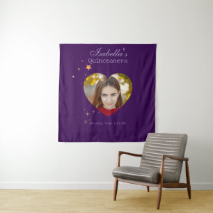 Tenture Glamour gothique pour Quince photo feuille métalli