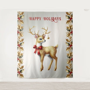 Tenture Gold Reindeer