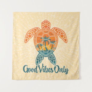 Tenture Good Vibes Uniquement Conception Tropicale Sunset