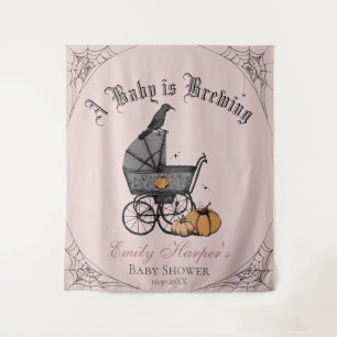 Tenture Gothique rose Un bébé brasse Baby shower fond