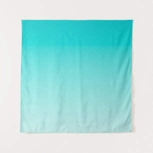 Tenture gradient aqueux turquoise